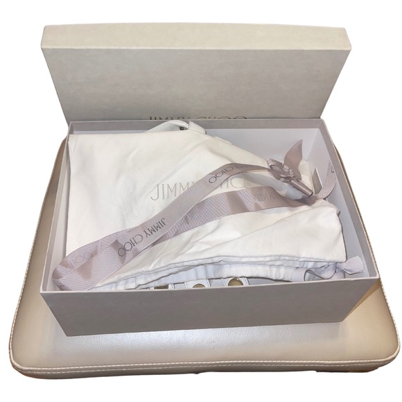 (W/ Box & Dust Bag) Jimmy Choo NY Leather Velcro Sneakers